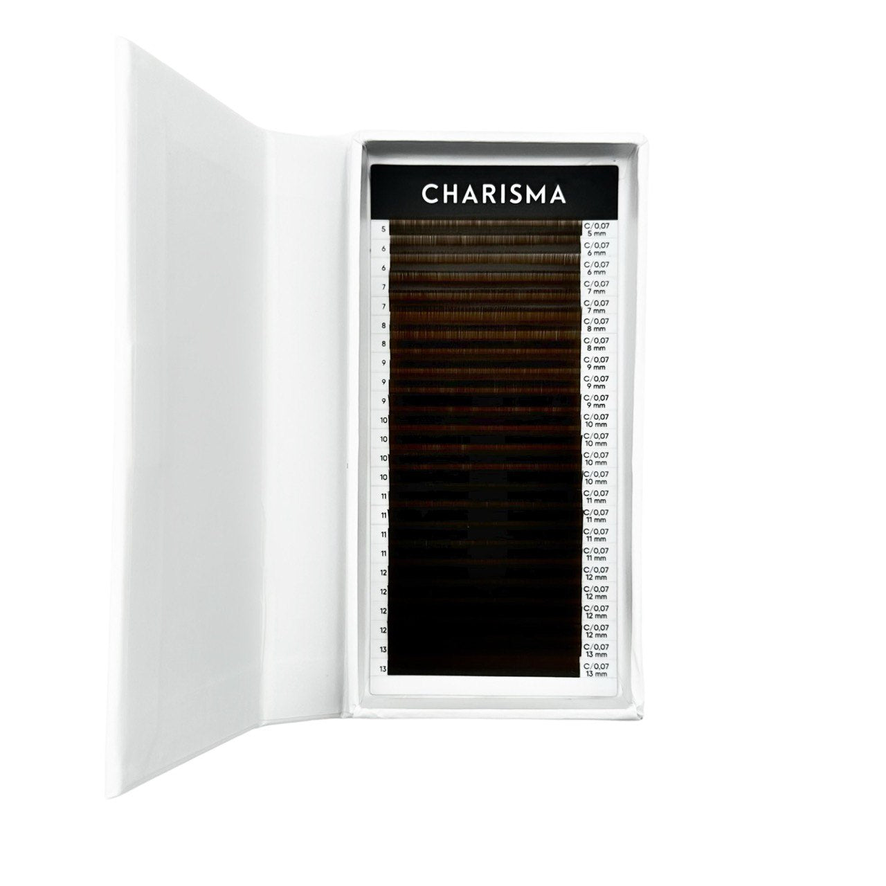 CHARISMA dark Chocolate lashes MIX (24 lines)