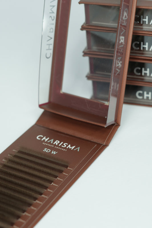 5DW- SPEEDY W-series Narrow fan Brown Lashes - MIX BOX