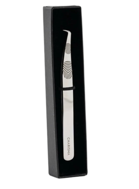 FINGERPRINT Mini Boot 𝟗𝟎° Volume Lash Tweezer (Hand-Sharpened)
