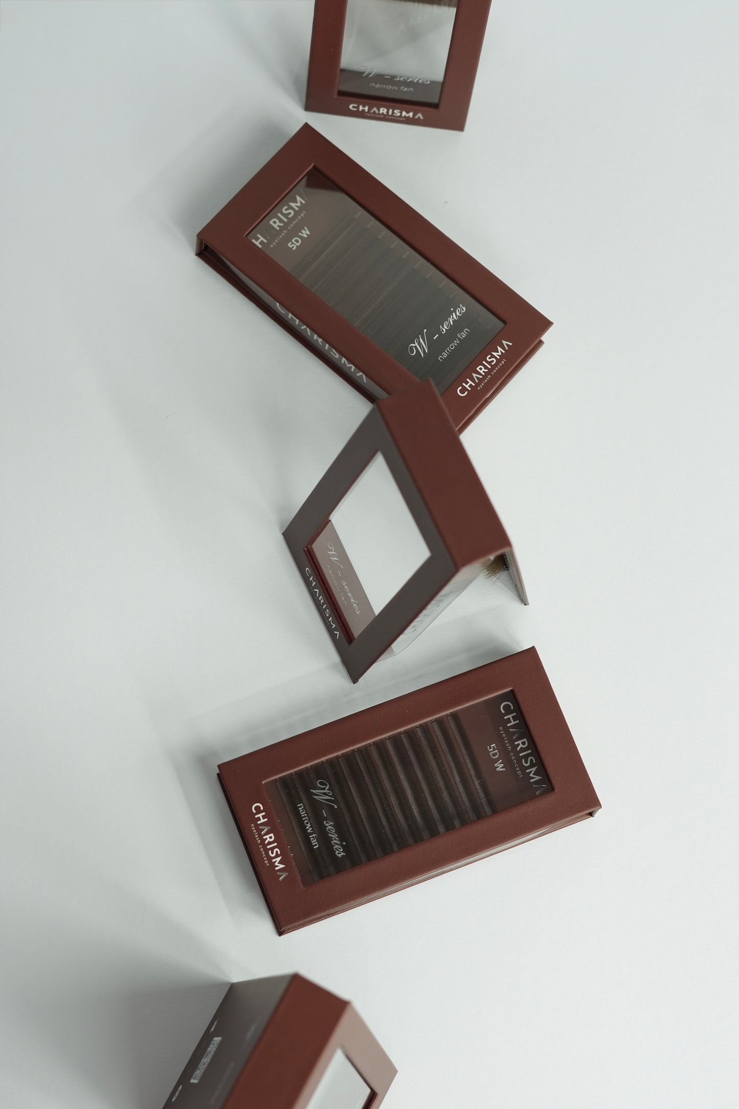 4DW- SPEEDY W-series Narrow fan Brown Lashes - MIX BOX