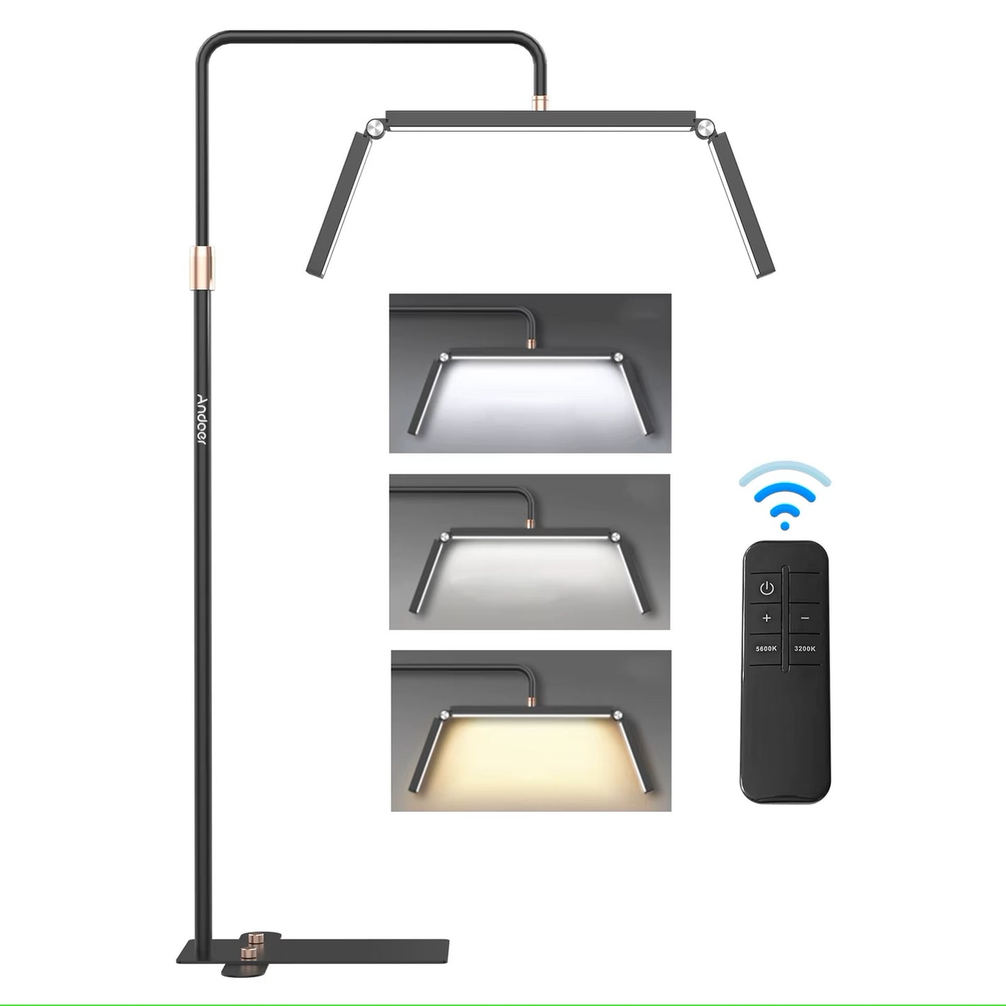 Kozmetična luč Half moon  180cm Metal Light Stand